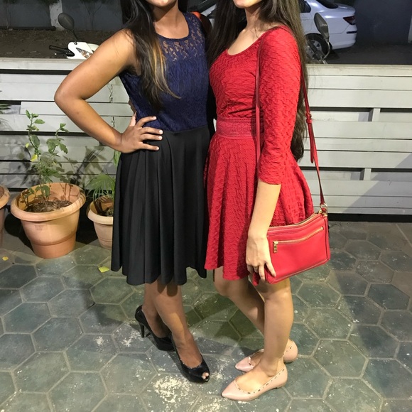 Red  skater flare dress 💋 - Picture 8 of 10